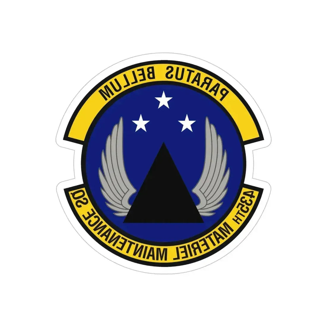 435th Materiel Maintenance Squadron (U.S. Air Force) REVERSE PRINT Transparent Die-Cut STICKER - The Sticker Space