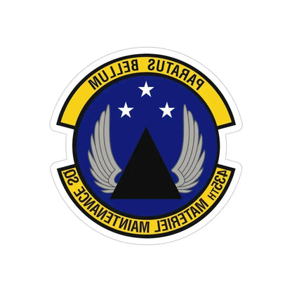 435th Materiel Maintenance Squadron (U.S. Air Force) REVERSE PRINT Transparent Die-Cut STICKER - The Sticker Space