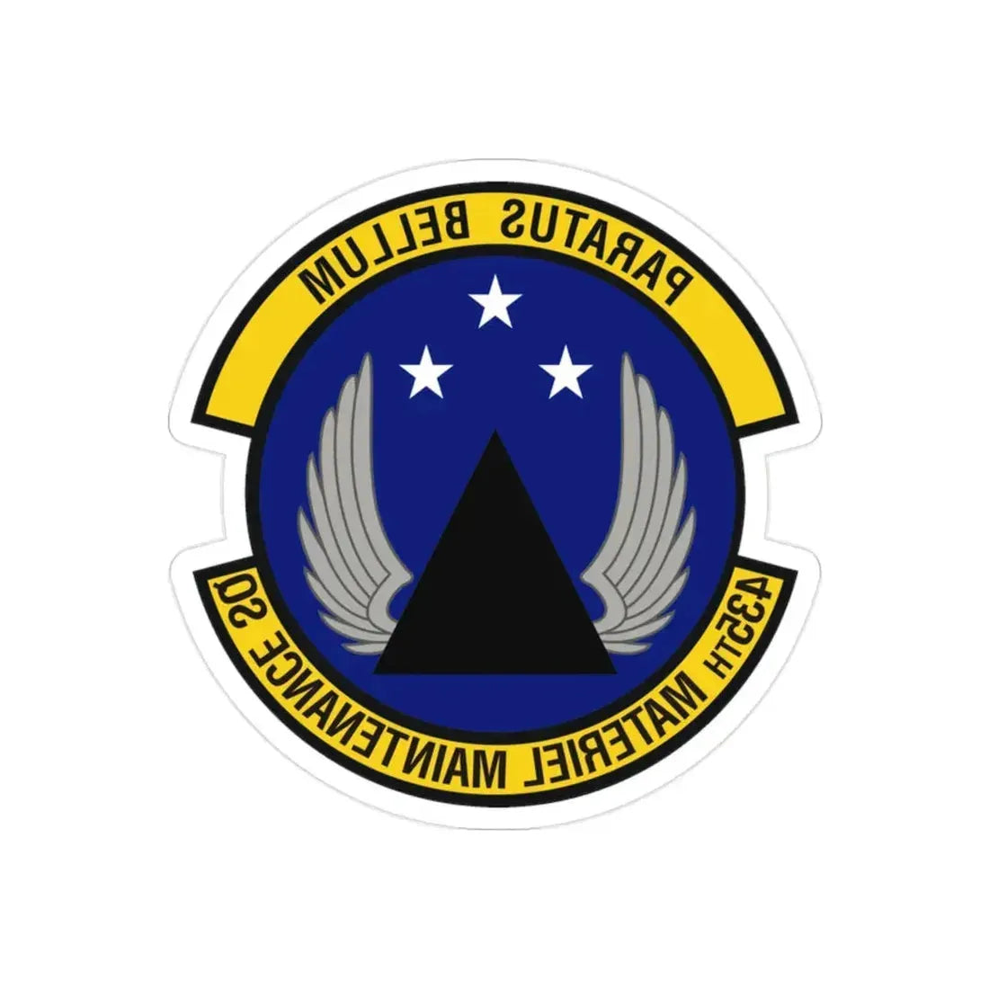 435th Materiel Maintenance Squadron (U.S. Air Force) REVERSE PRINT Transparent Die-Cut STICKER - The Sticker Space