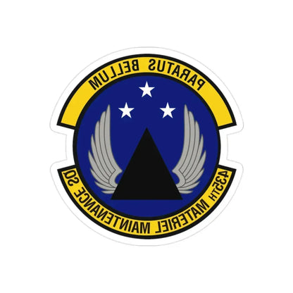 435th Materiel Maintenance Squadron (U.S. Air Force) REVERSE PRINT Transparent Die-Cut STICKER - The Sticker Space