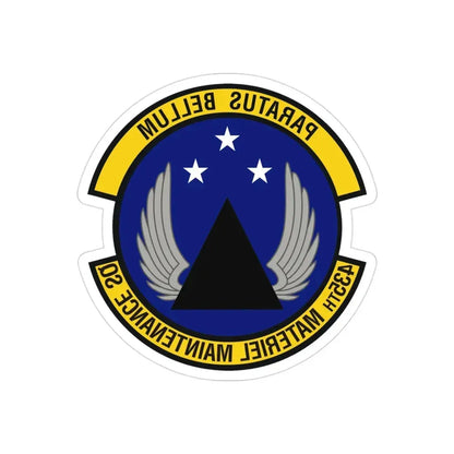 435th Materiel Maintenance Squadron (U.S. Air Force) REVERSE PRINT Transparent Die-Cut STICKER - The Sticker Space