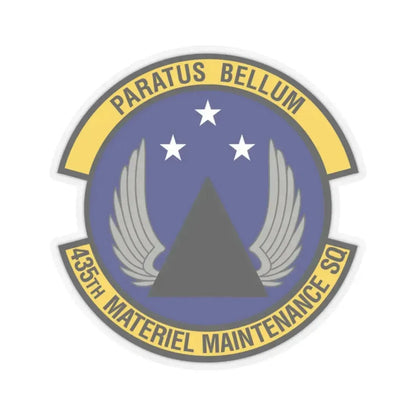 435th Materiel Maintenance Squadron (U.S. Air Force) STICKER Vinyl Kiss-Cut Decal 2 Inch Transparent - The Sticker Space