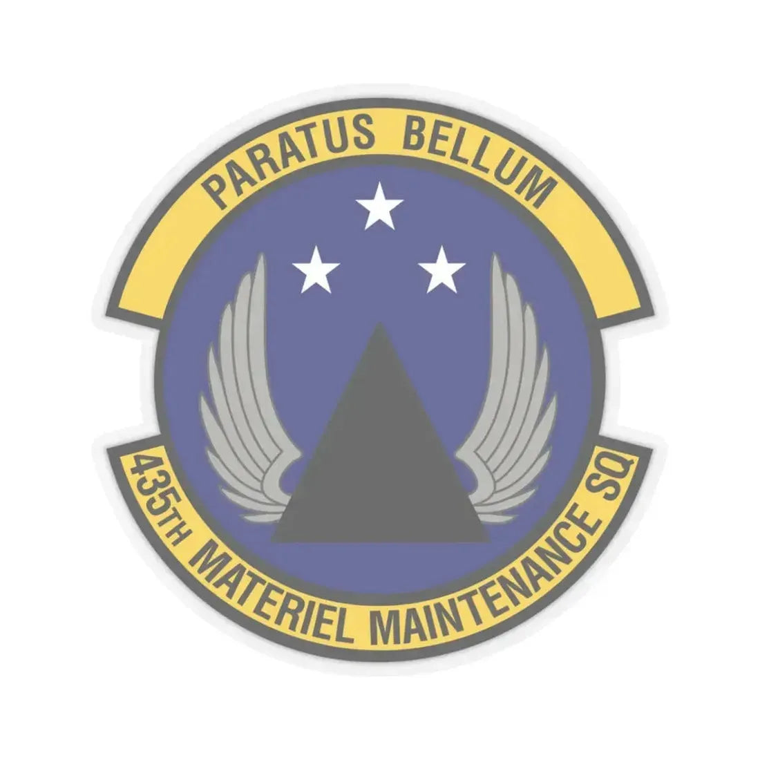 435th Materiel Maintenance Squadron (U.S. Air Force) STICKER Vinyl Kiss-Cut Decal 3 Inch Transparent - The Sticker Space