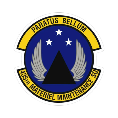 435th Materiel Maintenance Squadron (U.S. Air Force) STICKER Vinyl Kiss-Cut Decal 3 Inch White - The Sticker Space