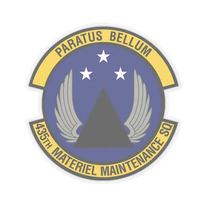 435th Materiel Maintenance Squadron (U.S. Air Force) STICKER Vinyl Kiss-Cut Decal 4 Inch Transparent - The Sticker Space