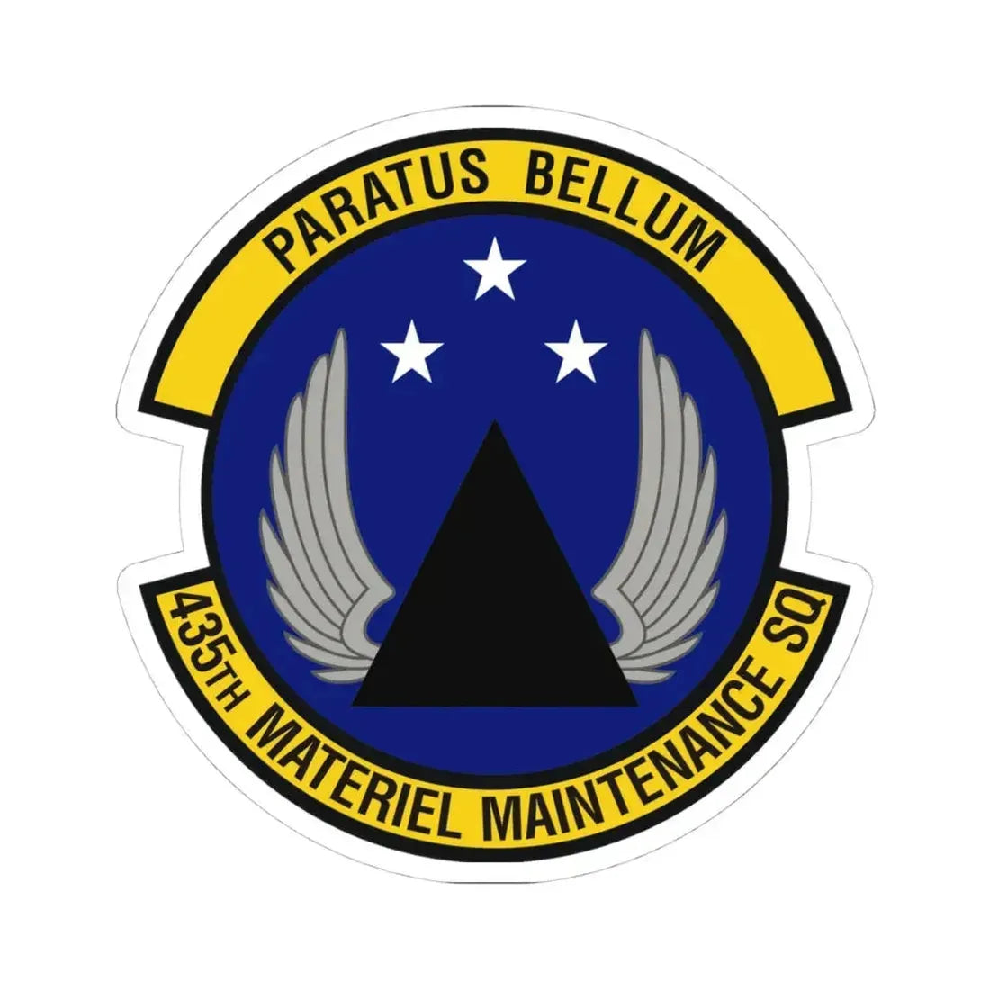 435th Materiel Maintenance Squadron (U.S. Air Force) STICKER Vinyl Kiss-Cut Decal 4 Inch White - The Sticker Space