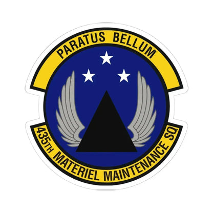 435th Materiel Maintenance Squadron (U.S. Air Force) STICKER Vinyl Kiss-Cut Decal 4 Inch White - The Sticker Space