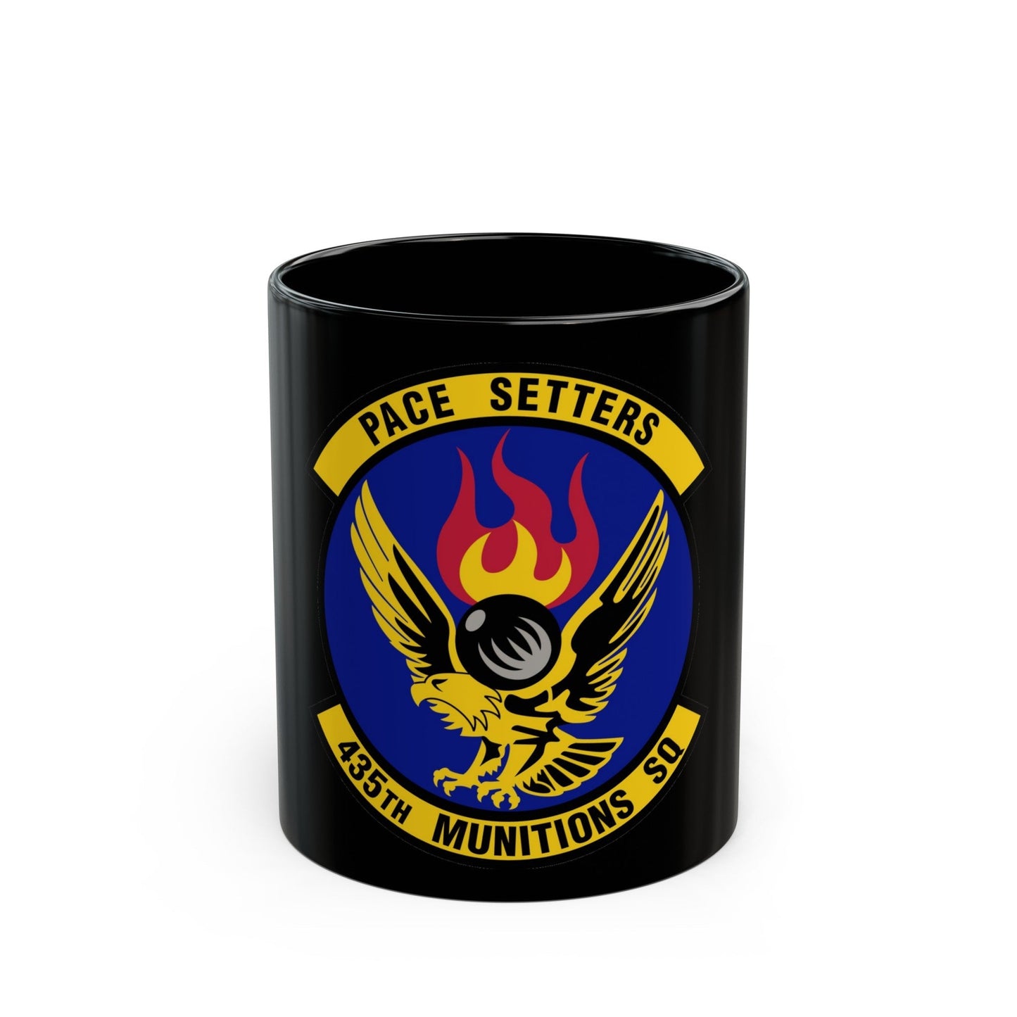 435th Munitions Squadron (U.S. Air Force) Black Coffee Mug-11oz-The Sticker Space