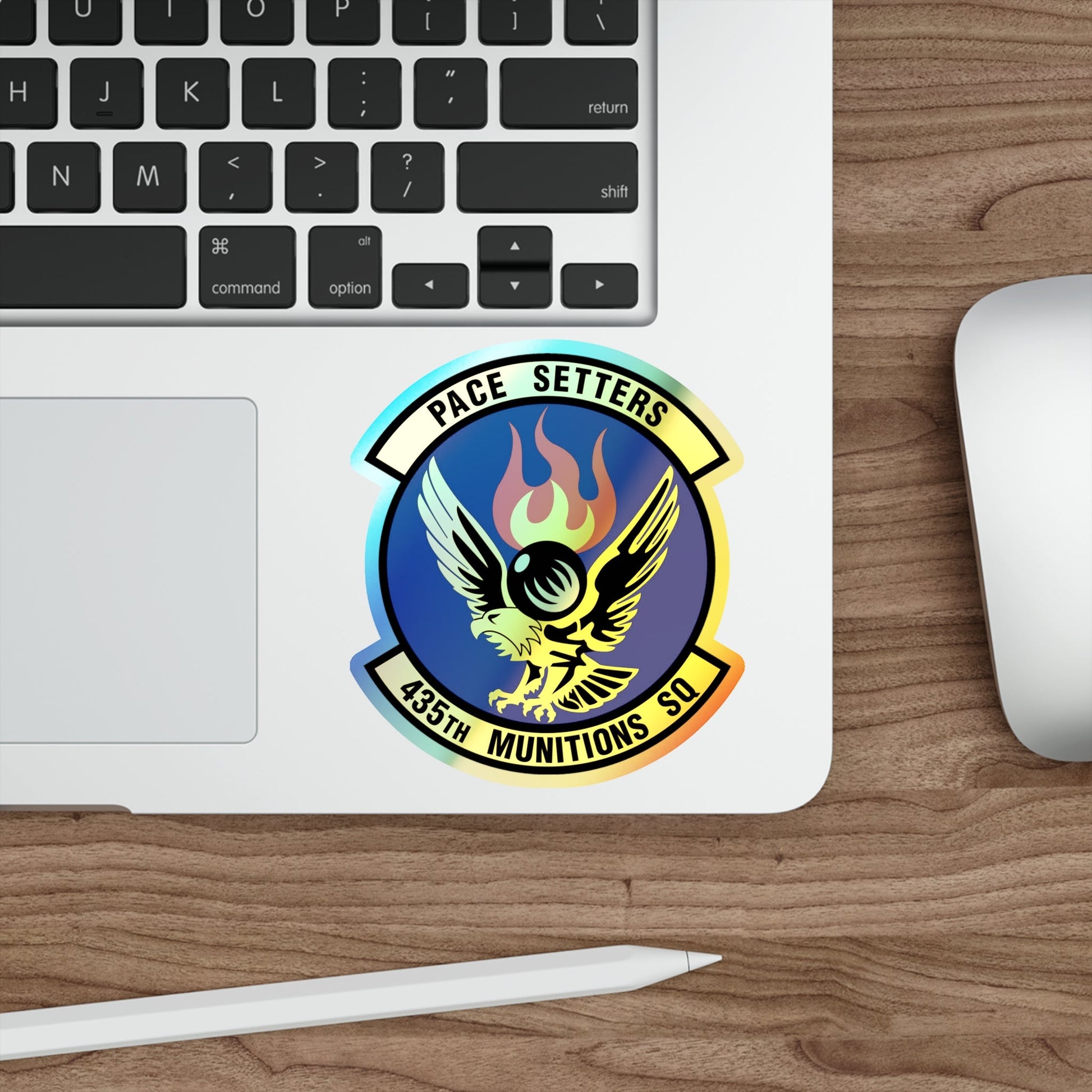 435th Munitions Squadron (U.S. Air Force) Holographic STICKER Die-Cut Vinyl Decal-The Sticker Space