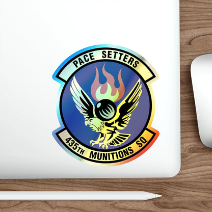 435th Munitions Squadron (U.S. Air Force) Holographic STICKER Die-Cut Vinyl Decal-The Sticker Space