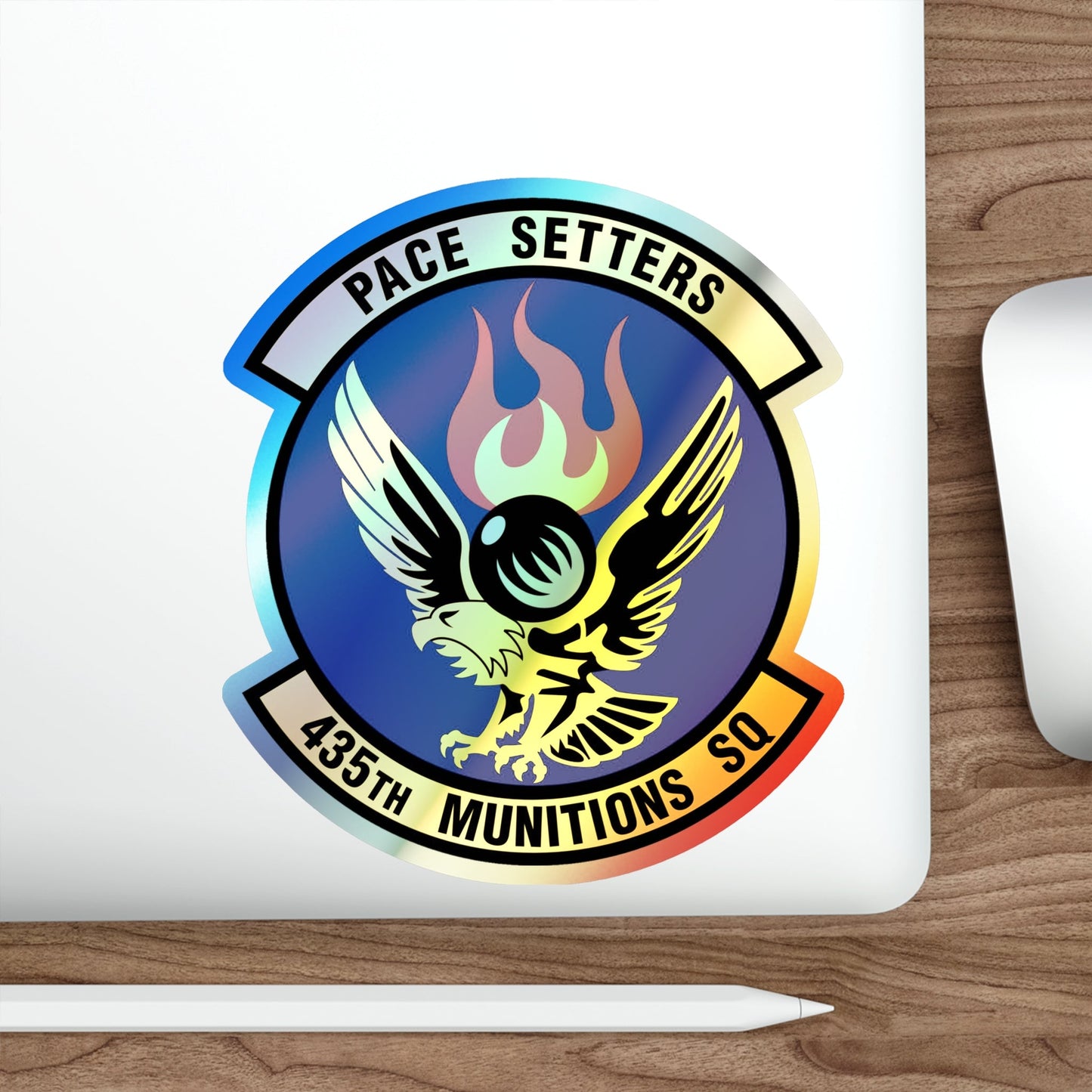 435th Munitions Squadron (U.S. Air Force) Holographic STICKER Die-Cut Vinyl Decal-The Sticker Space