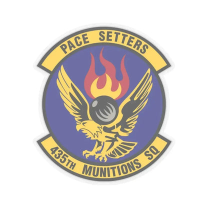 435th Munitions Squadron (U.S. Air Force) STICKER Vinyl Kiss-Cut Decal 4 Inch Transparent - The Sticker Space