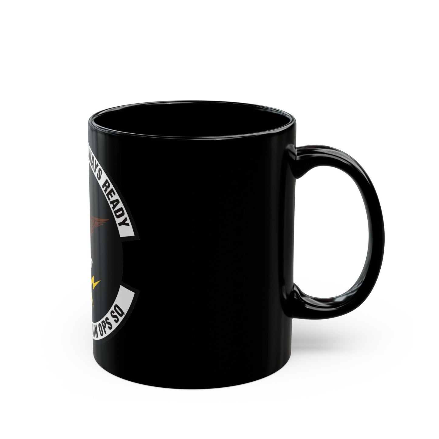 435th Supply Chain Operations Squadron (U.S. Air Force) Black Coffee Mug-The Sticker Space