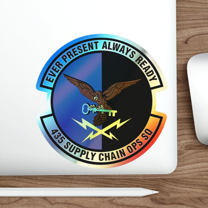 435th Supply Chain Operations Squadron (U.S. Air Force) Holographic STICKER Die-Cut Vinyl Decal-The Sticker Space