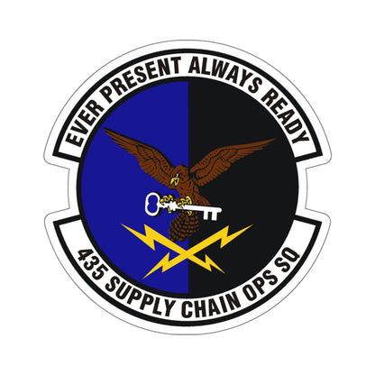 435th Supply Chain Operations Squadron (U.S. Air Force) STICKER Vinyl Die-Cut Decal-White-The Sticker Space