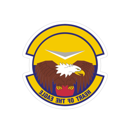 436 Aircraft Maintenance Squadron AMC (U.S. Air Force) REVERSE PRINT Transparent STICKER-3" × 3"-The Sticker Space