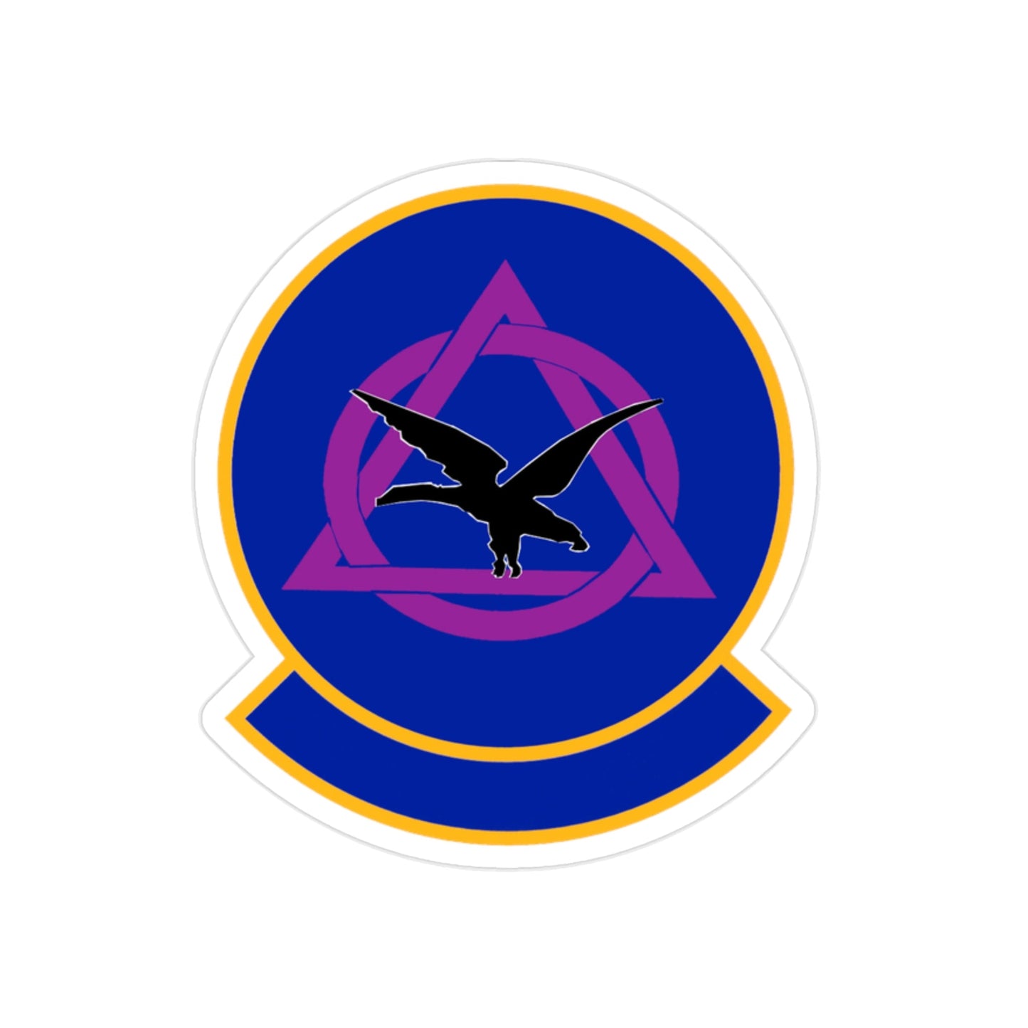 436 Dental Squadron AMC (U.S. Air Force) REVERSE PRINT Transparent STICKER-2" × 2"-The Sticker Space