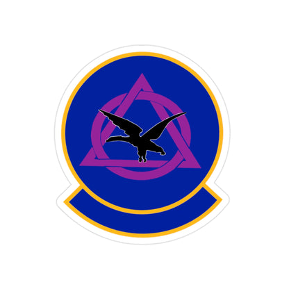 436 Dental Squadron AMC (U.S. Air Force) REVERSE PRINT Transparent STICKER-2" × 2"-The Sticker Space