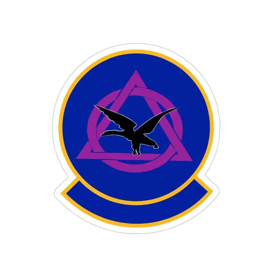 436 Dental Squadron AMC (U.S. Air Force) REVERSE PRINT Transparent Die-Cut STICKER - The Sticker Space