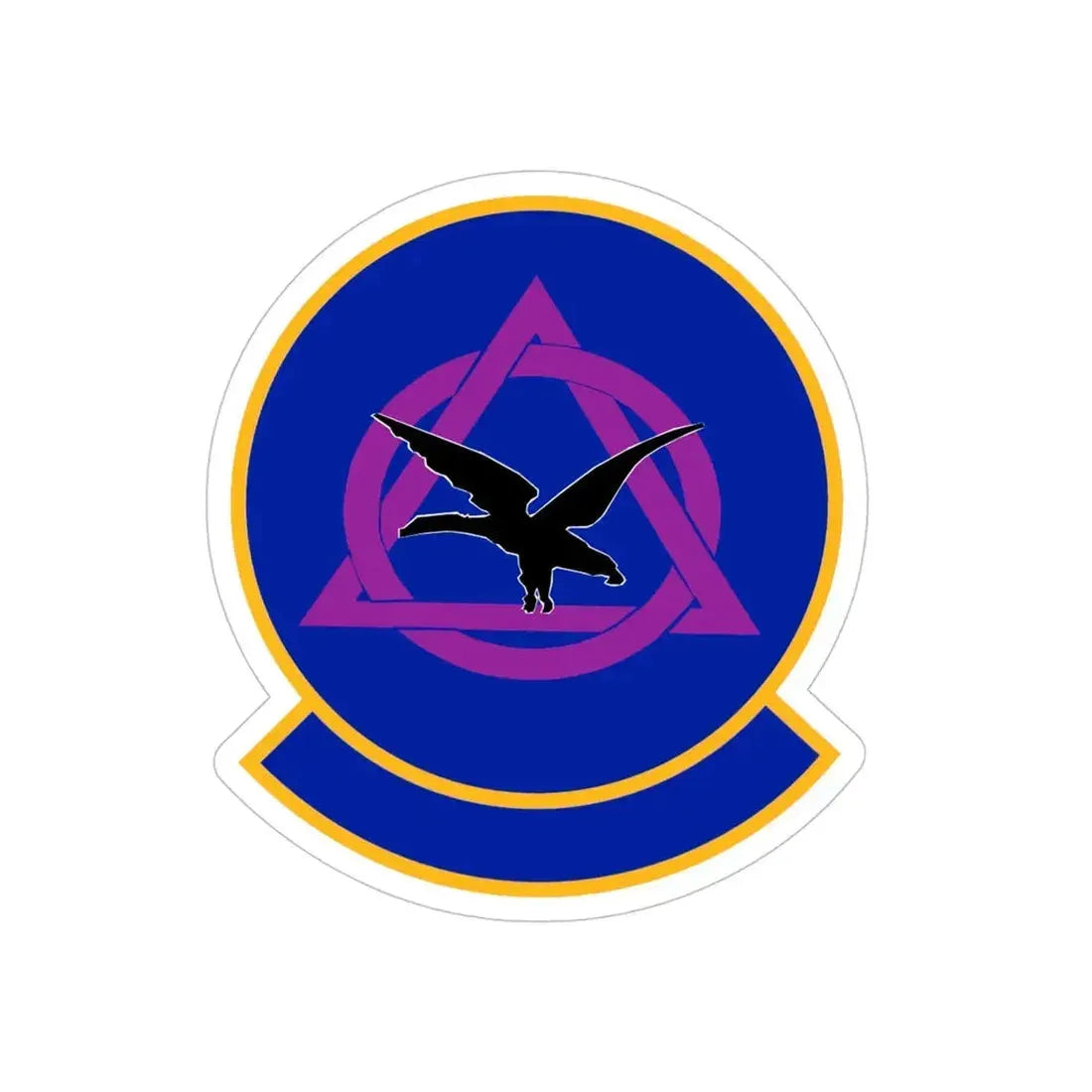 436 Dental Squadron AMC (U.S. Air Force) REVERSE PRINT Transparent Die-Cut STICKER - The Sticker Space