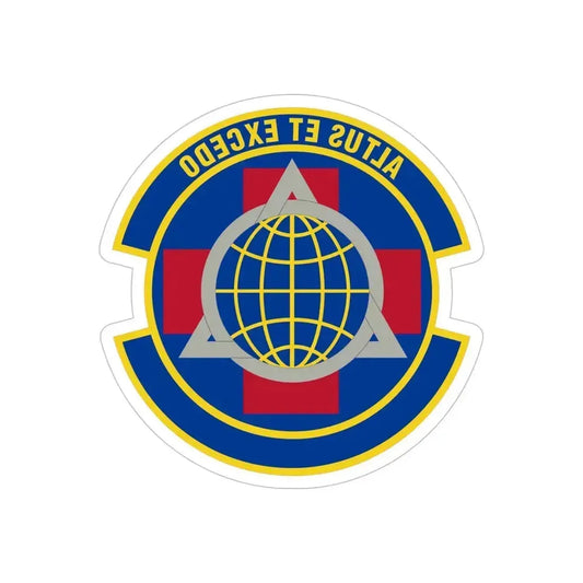 436 Operational Medical Readiness Squadron AMC (U.S. Air Force) REVERSE PRINT Transparent Die-Cut STICKER 6 Inch Die-Cut Transparent - The Sticker Space