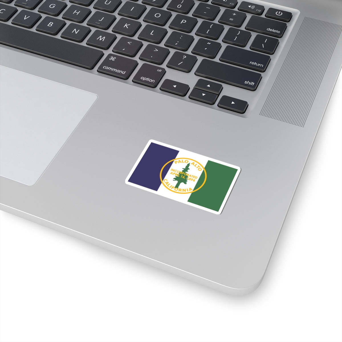 Flag of Palo Alto, California - STICKER Vinyl Kiss-Cut Decal