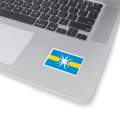 Flag of Linyevo Novosibirsk oblast (Russia) STICKER Vinyl Kiss-Cut Decal