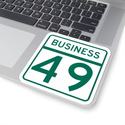 MD Route 49 Business (Maryland) (Road Sign) STICKER Vinyl Kiss-Cut Decal