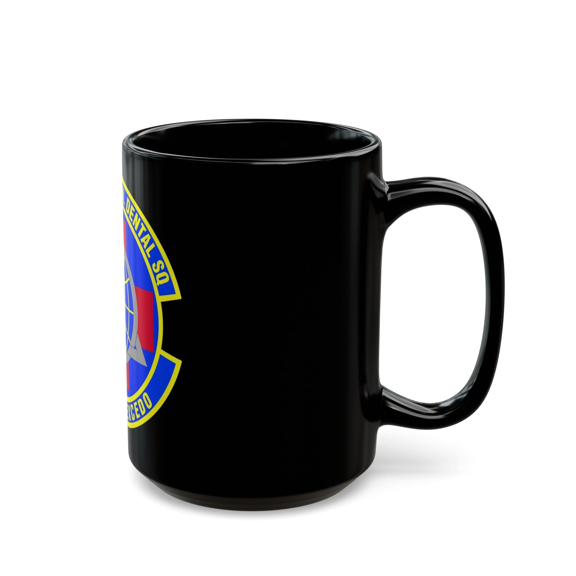 436th Aeromedical Dental Squadron (U.S. Air Force) Black Coffee Mug-The Sticker Space