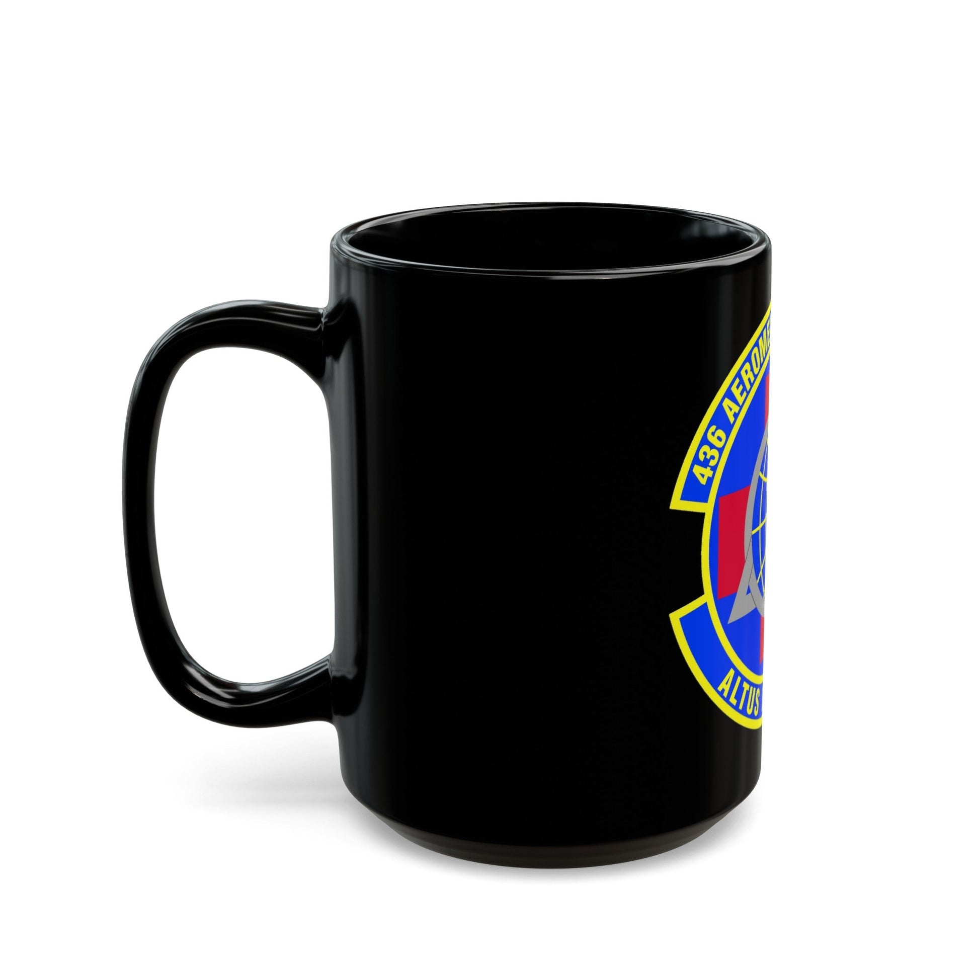 436th Aeromedical Dental Squadron (U.S. Air Force) Black Coffee Mug-The Sticker Space