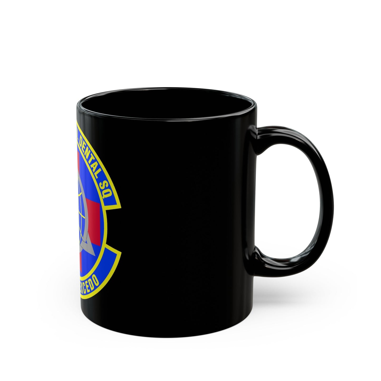 436th Aeromedical Dental Squadron (U.S. Air Force) Black Coffee Mug-The Sticker Space