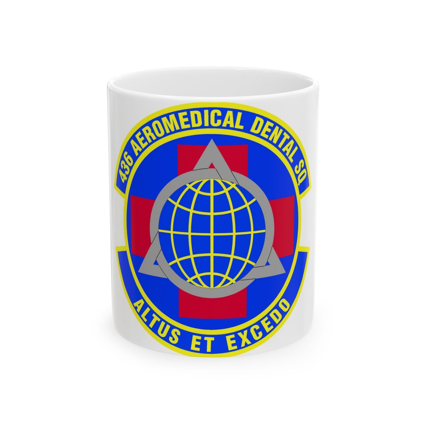 436th Aeromedical Dental Squadron (U.S. Air Force) White Coffee Mug-11oz-The Sticker Space