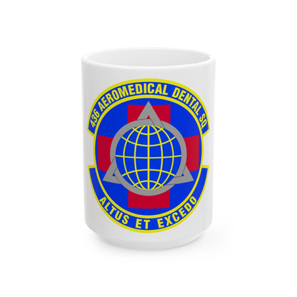 436th Aeromedical Dental Squadron (U.S. Air Force) White Coffee Mug-15oz-The Sticker Space