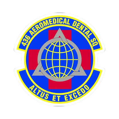 436th Aeromedical Dental Squadron (U.S. Air Force) STICKER Vinyl Kiss-Cut Decal 2 Inch White - The Sticker Space