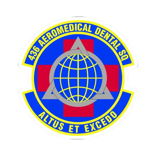 436th Aeromedical Dental Squadron (U.S. Air Force) STICKER Vinyl Kiss-Cut Decal 2 Inch White - The Sticker Space