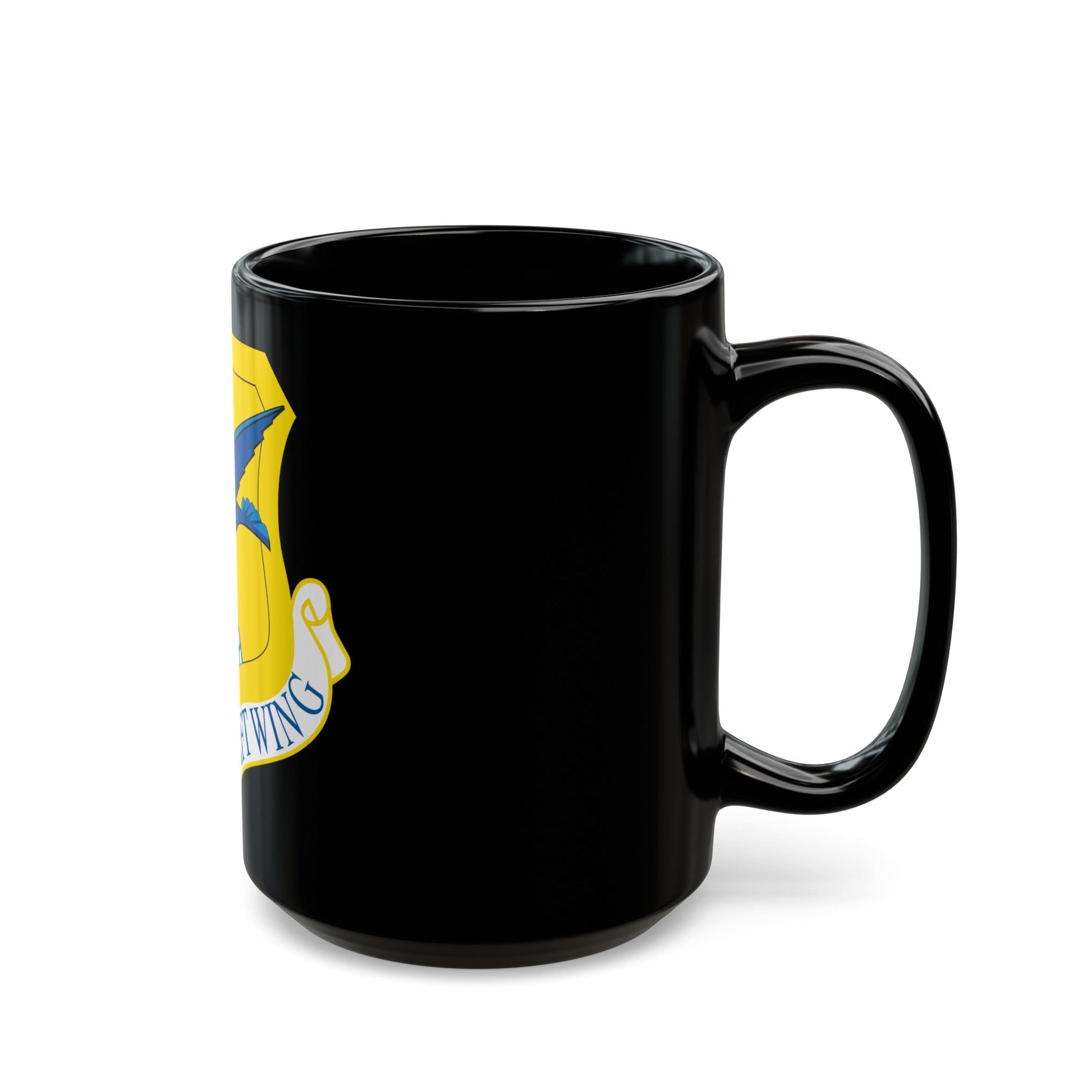 436th Airlift Wing (U.S. Air Force) Black Coffee Mug-The Sticker Space