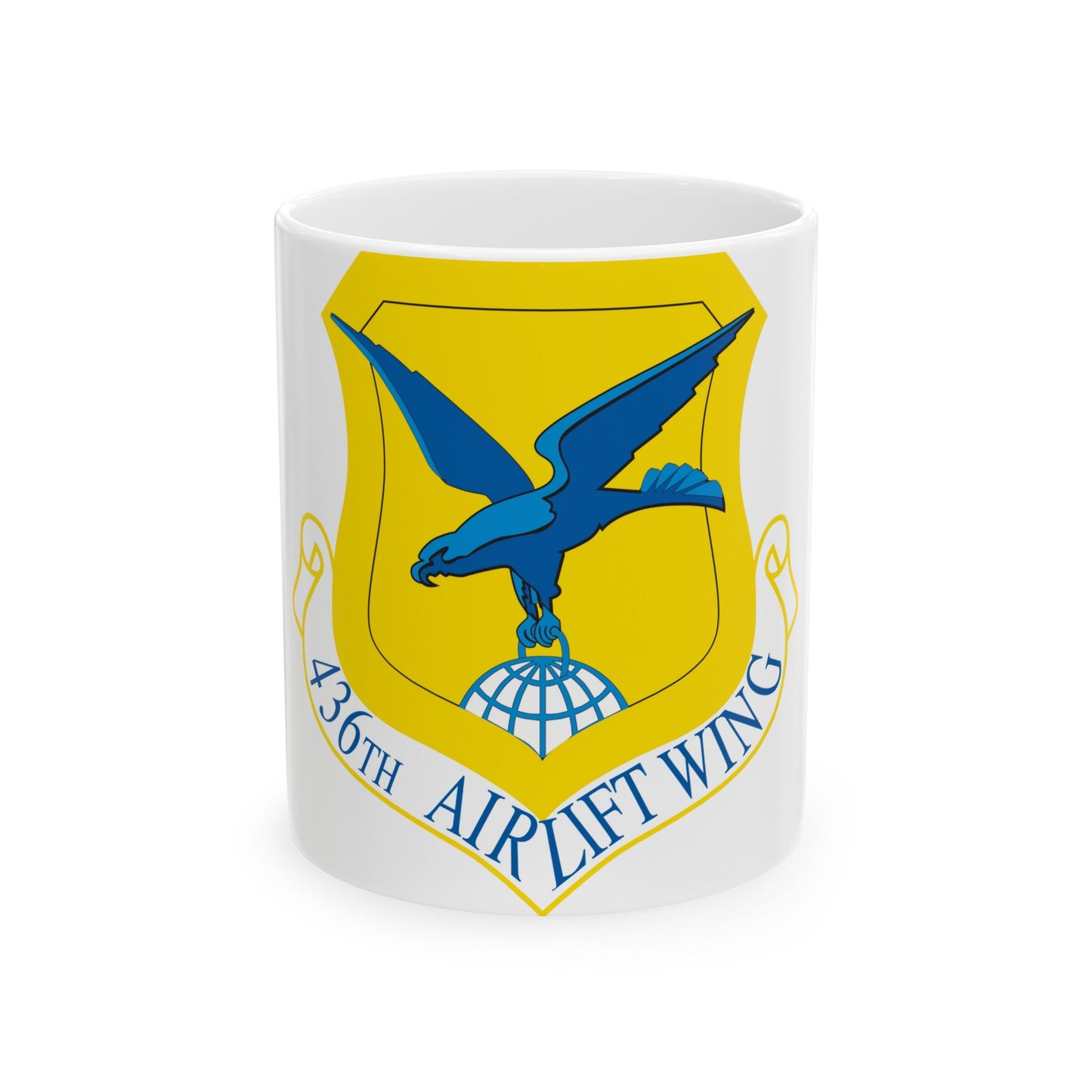 436th Airlift Wing (U.S. Air Force) White Coffee Mug-11oz-The Sticker Space