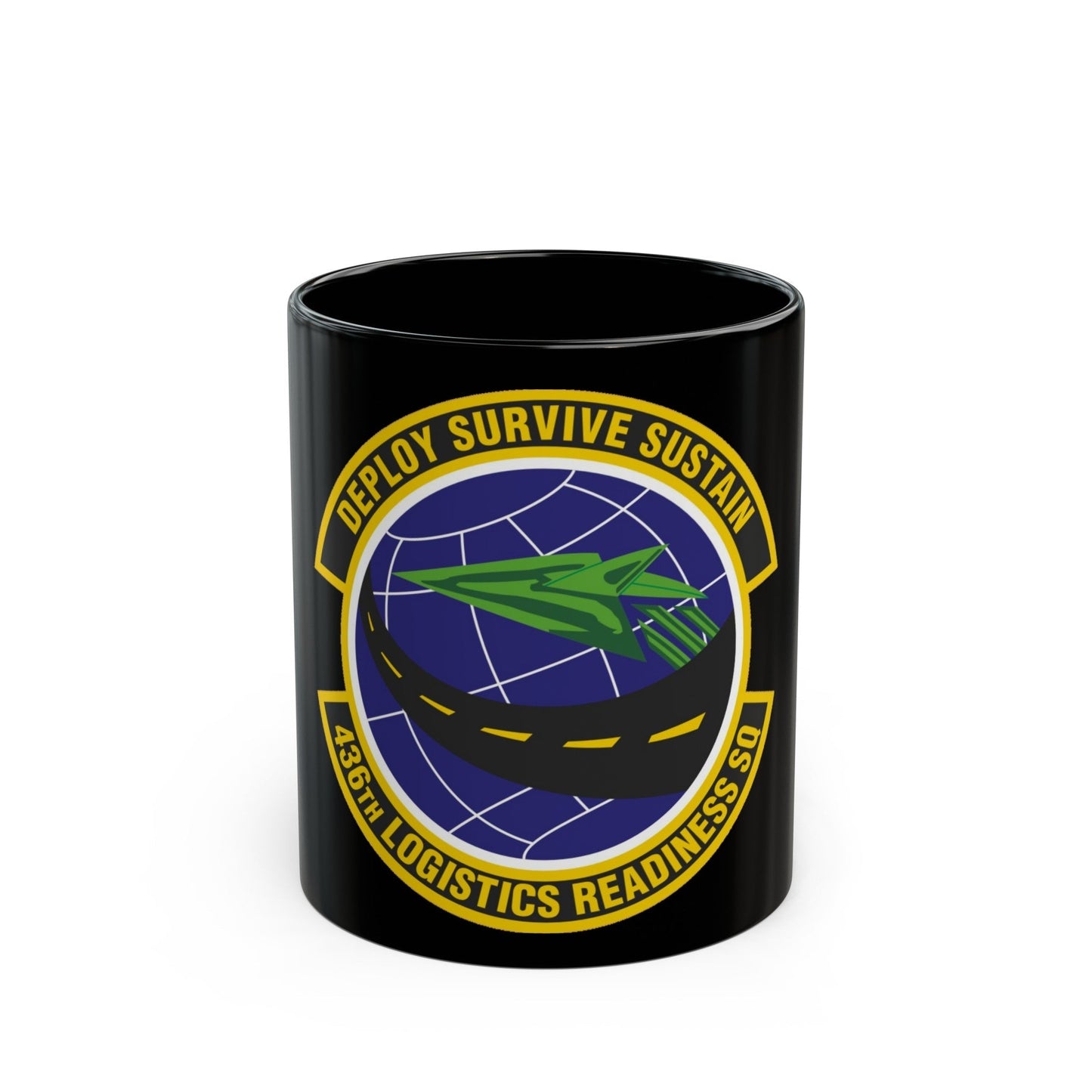 436th Logistics Readiness Squadron (U.S. Air Force) Black Coffee Mug-11oz-The Sticker Space