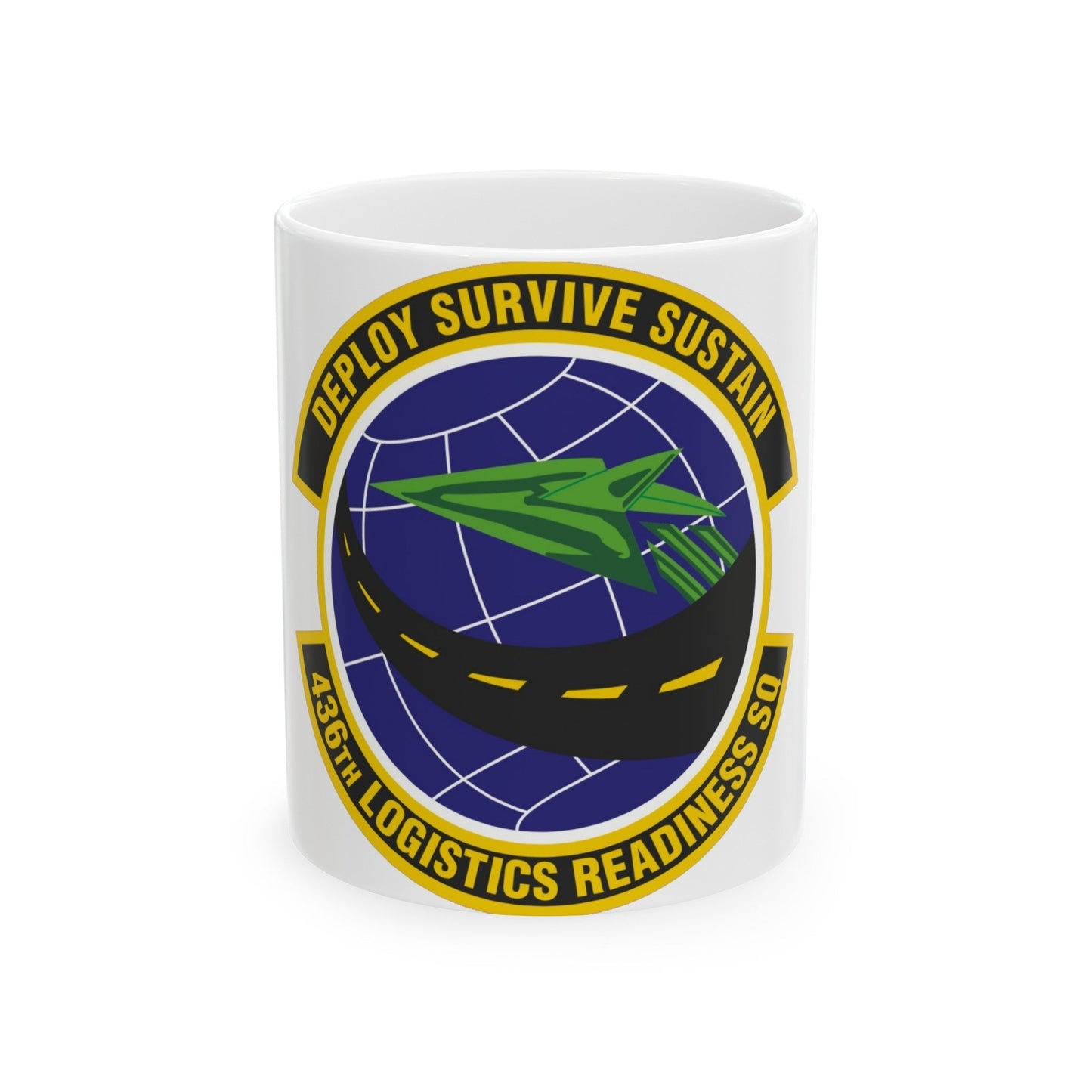 436th Logistics Readiness Squadron (U.S. Air Force) White Coffee Mug-11oz-The Sticker Space