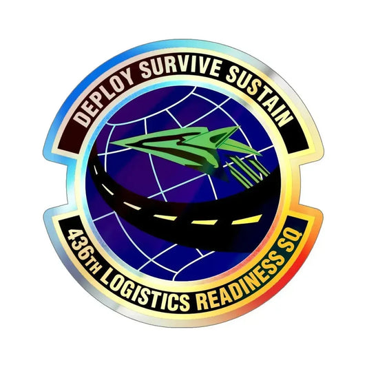 436th Logistics Readiness Squadron (U.S. Air Force) Holographic STICKER Die-Cut Vinyl Decal 6 Inch Holographic - The Sticker Space
