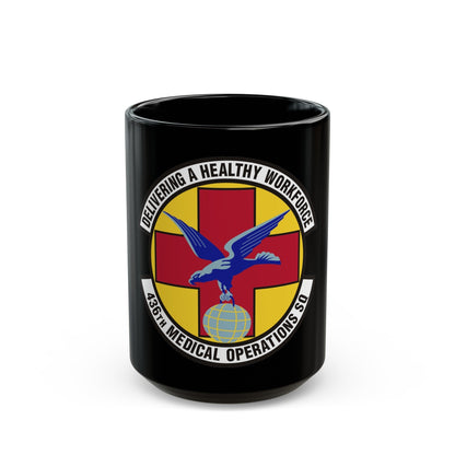 436th Medical Operations Squadron (U.S. Air Force) Black Coffee Mug-15oz-The Sticker Space