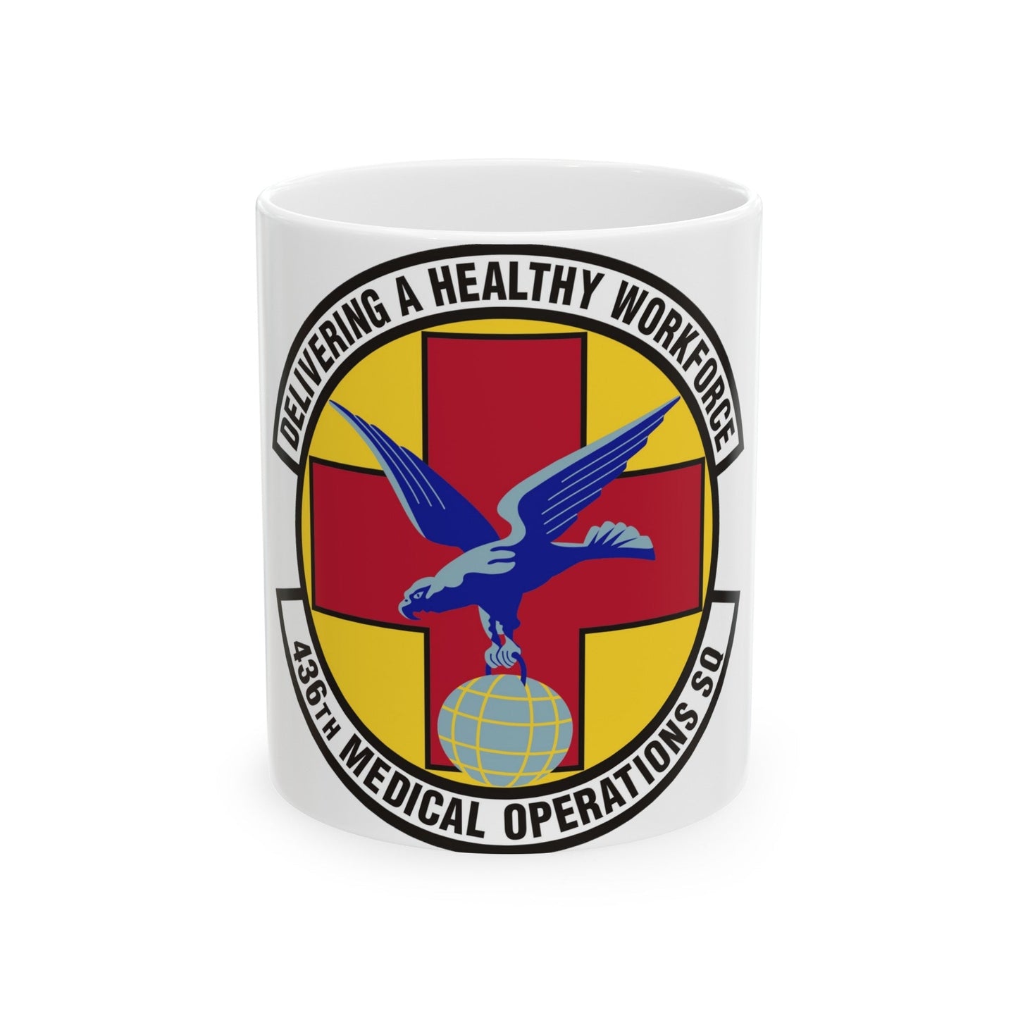 436th Medical Operations Squadron (U.S. Air Force) White Coffee Mug-11oz-The Sticker Space