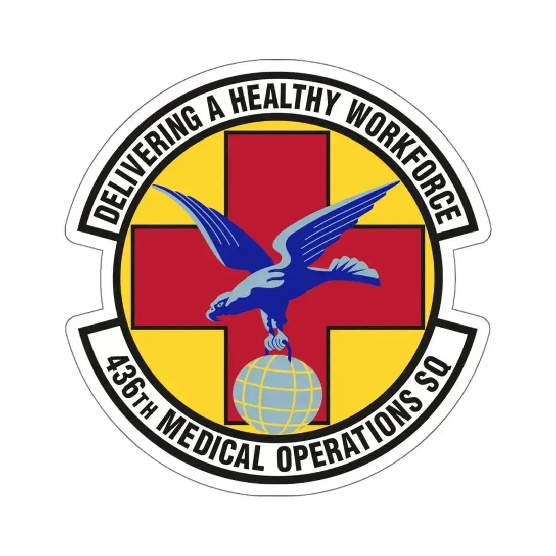 436th Medical Operations Squadron (U.S. Air Force) STICKER Vinyl Die-Cut Decal 4 Inch - The Sticker Space