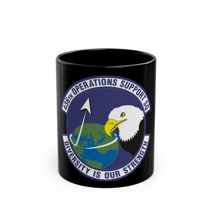 436th Operations Support Squadron (U.S. Air Force) Black Coffee Mug-11oz-The Sticker Space