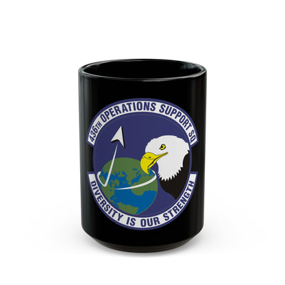 436th Operations Support Squadron (U.S. Air Force) Black Coffee Mug-15oz-The Sticker Space