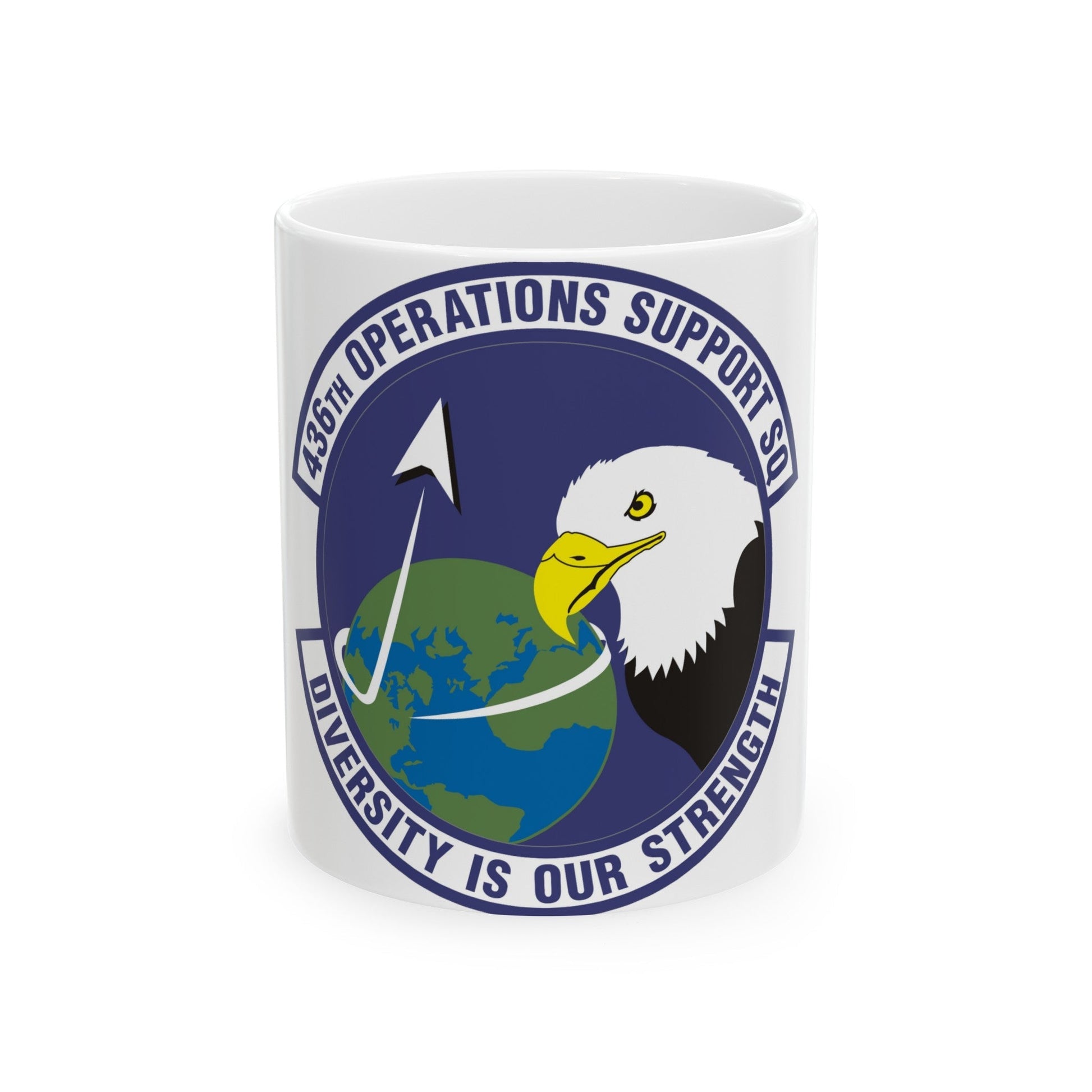 436th Operations Support Squadron (U.S. Air Force) White Coffee Mug-11oz-The Sticker Space