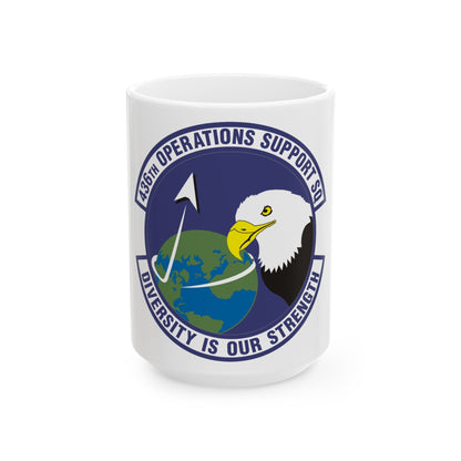 436th Operations Support Squadron (U.S. Air Force) White Coffee Mug-15oz-The Sticker Space