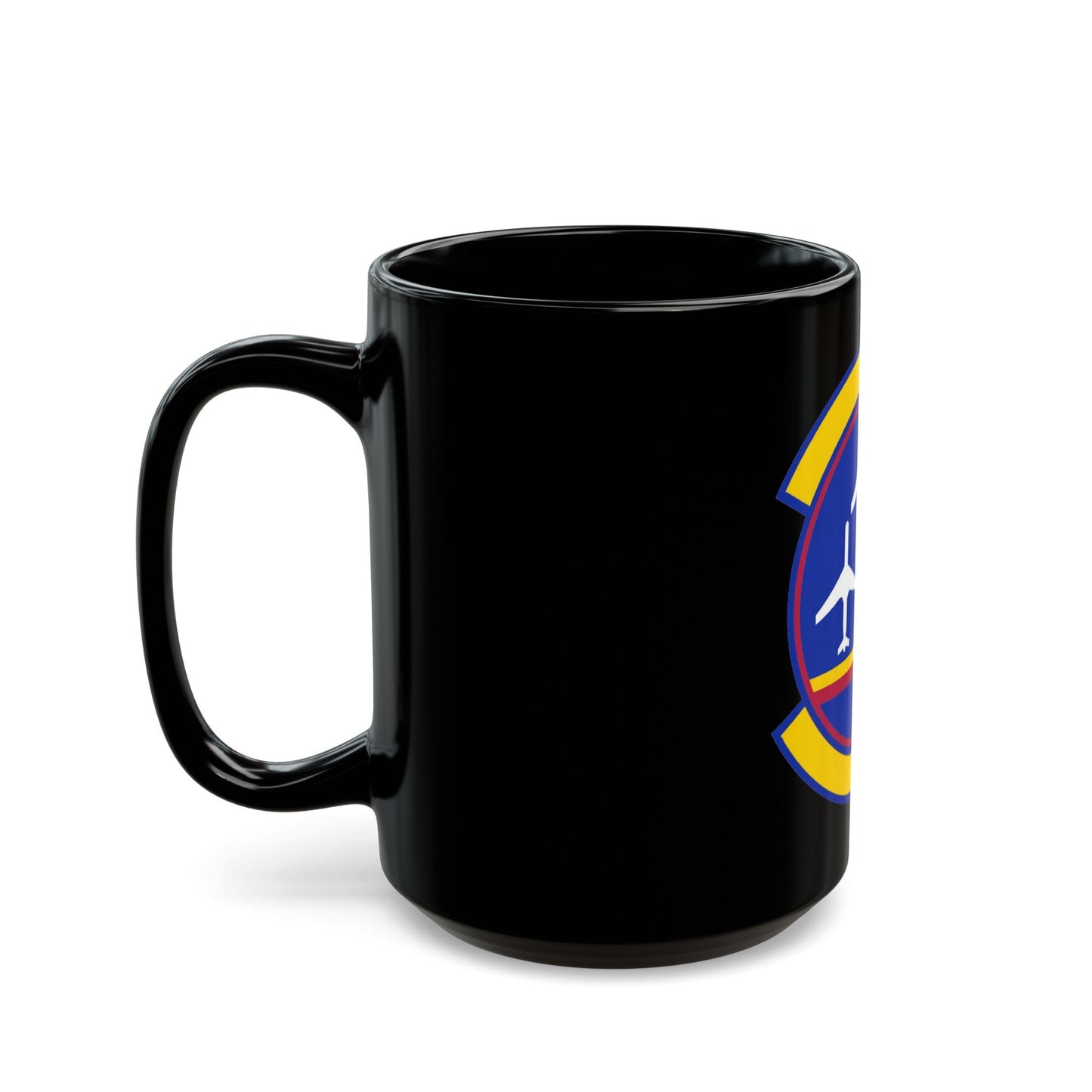 437 Operations Support Squadron AMC (U.S. Air Force) Black Coffee Mug-The Sticker Space