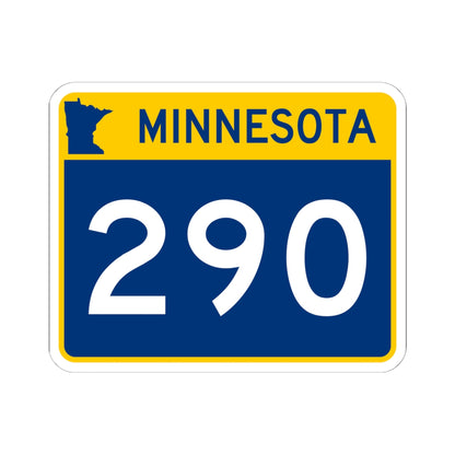 MN-290 wide (Minnesota) (Road Sign) STICKER Vinyl Kiss-Cut Decal