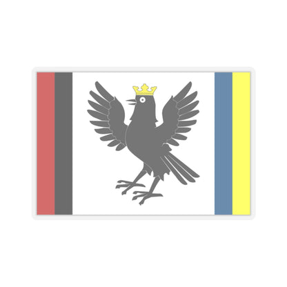 Flag of Ivano Frankivsk Oblast Ukraine - STICKER Vinyl Kiss-Cut Decal